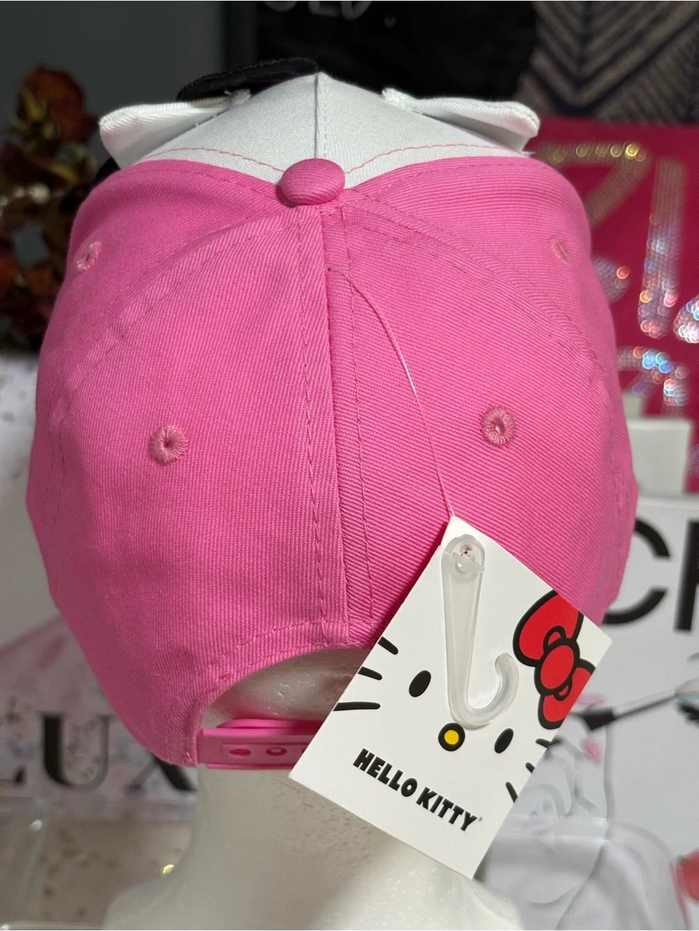 NWT Girls Hello Kitty Adjustable Baseball Cap